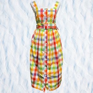 Christopher John Rogers x Target Cute, Colorful Plaid Dress – Size 4 – NWT